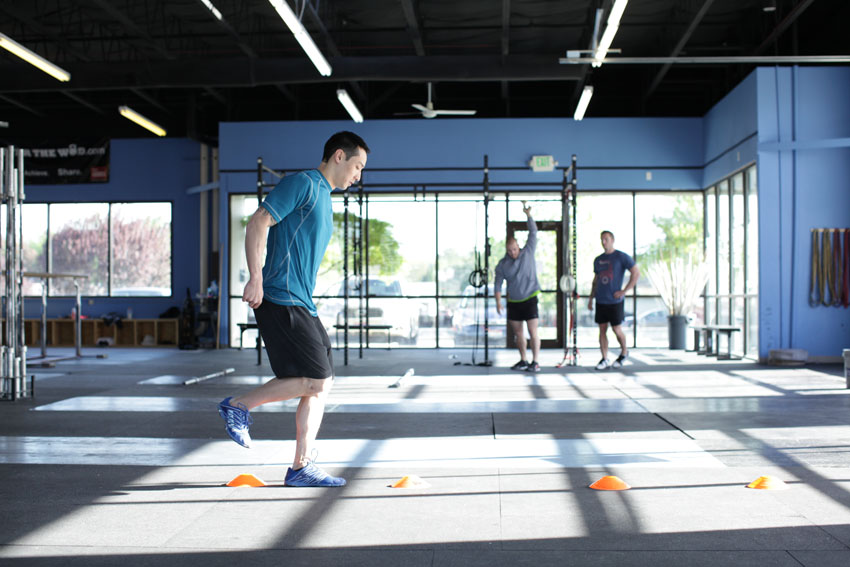 Progresión en salto con una sola pierna