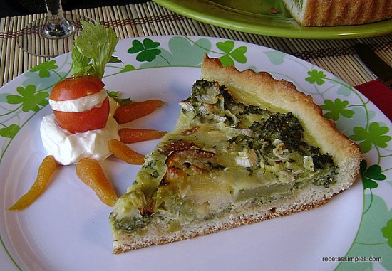 Recetas saludables de pastel de brócoli 