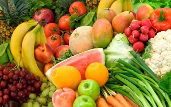 Frutas y verduras en tus dietas bajas en calorías
