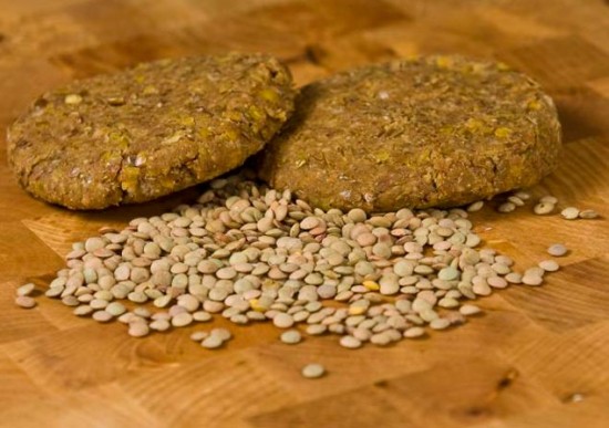 Hamburguesas de lentejas y arroz