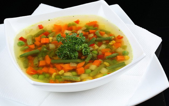 Sopa de verduras para adelgazar