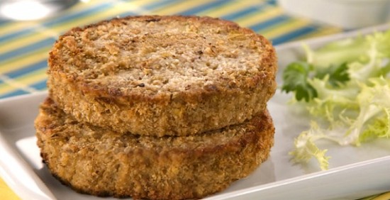 Deliciosa hamburguesa de lentejas y avena