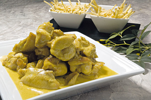 Pollo al curry, receta deliciosa