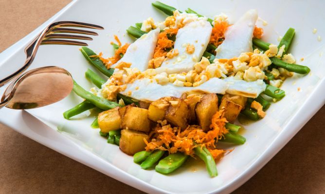 Cómo preparar una ensalada de judías