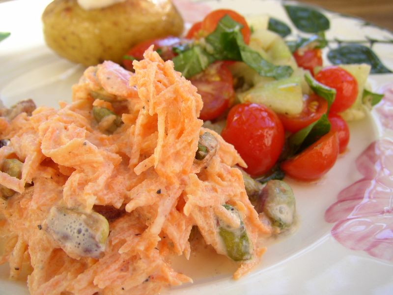 Deliciosas ensaladas de zanahoria