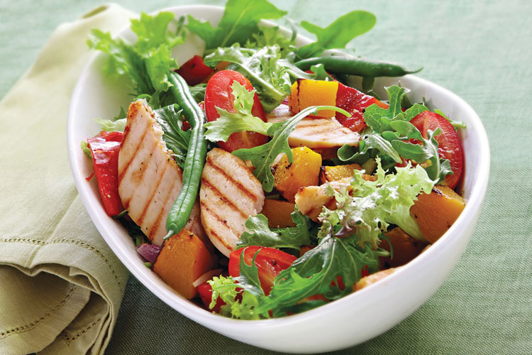 Receta de ensalada de pollo asado