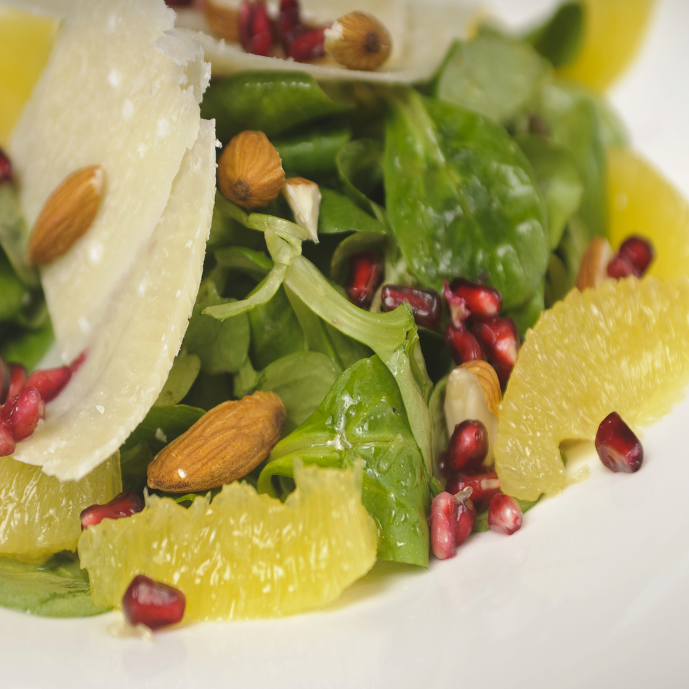 Ensaladas ricas con granada